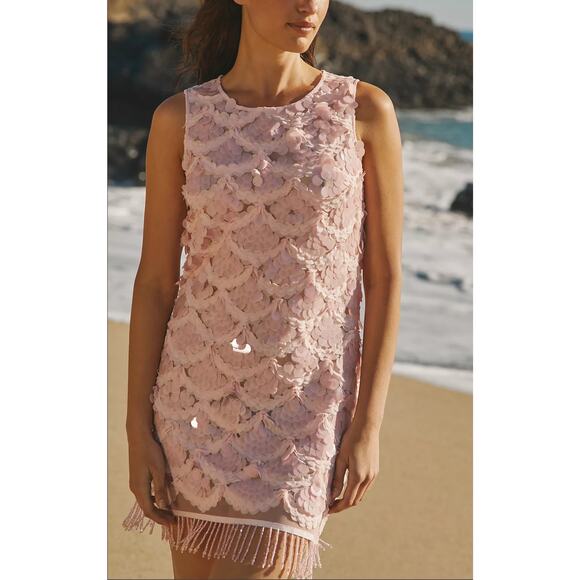 NWT Beach Riot x Anthropologie Sequin Cover-Up Mini Dress - Medium - Picture 2 of 4
